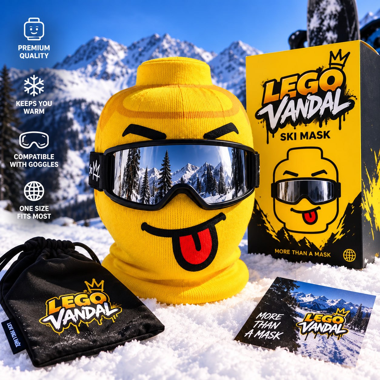 Big Grin LegoVandal ski mask